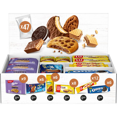 Display CD LU / Oreo / Milka Mixed Assortiment Box – 47 pièces