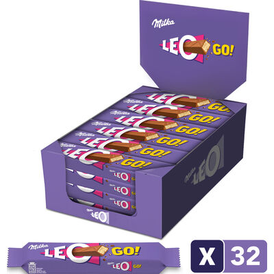 Milka Leo GO Gaufrettes au Chocolat au Lait 48g