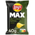 Chips Lay's Max Salt & Black Pepper (20x40gr)