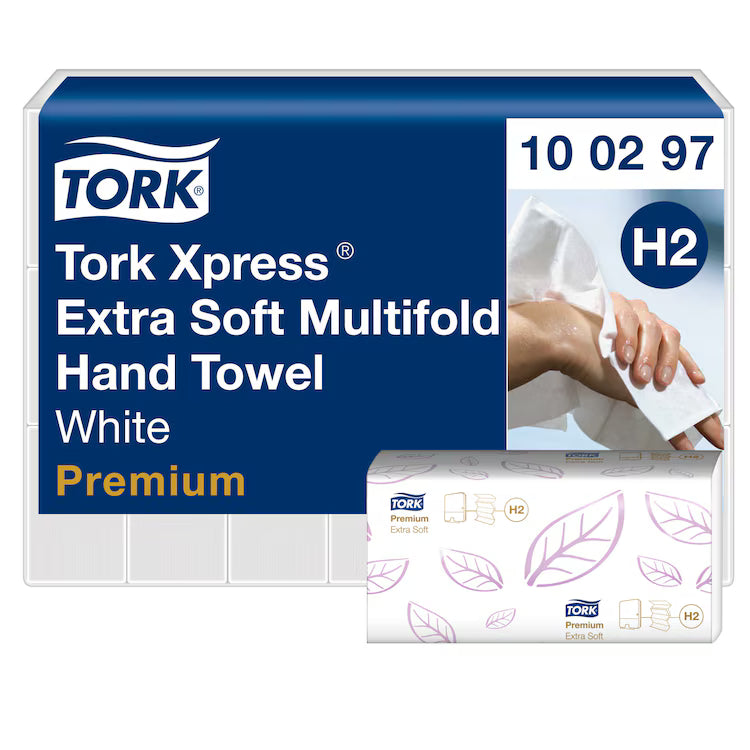 Essuie-mains WC Tork Xpress H2 2 plis 2100 pcs