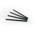 Demi paille papier cocktail Noire (200pcs)