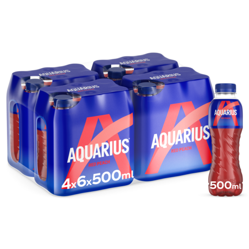 Aquarius Red peach PET 24x50cl