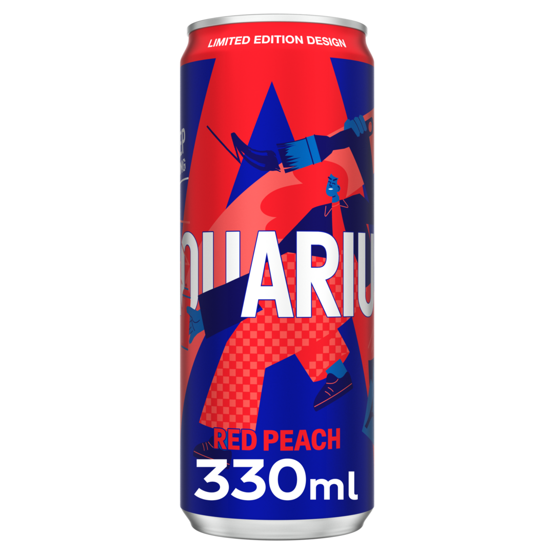 Aquarius Red peach Cans 24x33cl