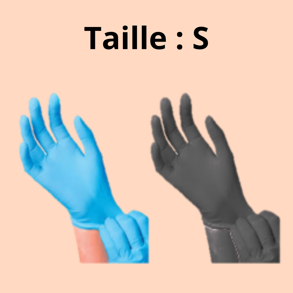 Gants Nitril 100 pcs Taille : S