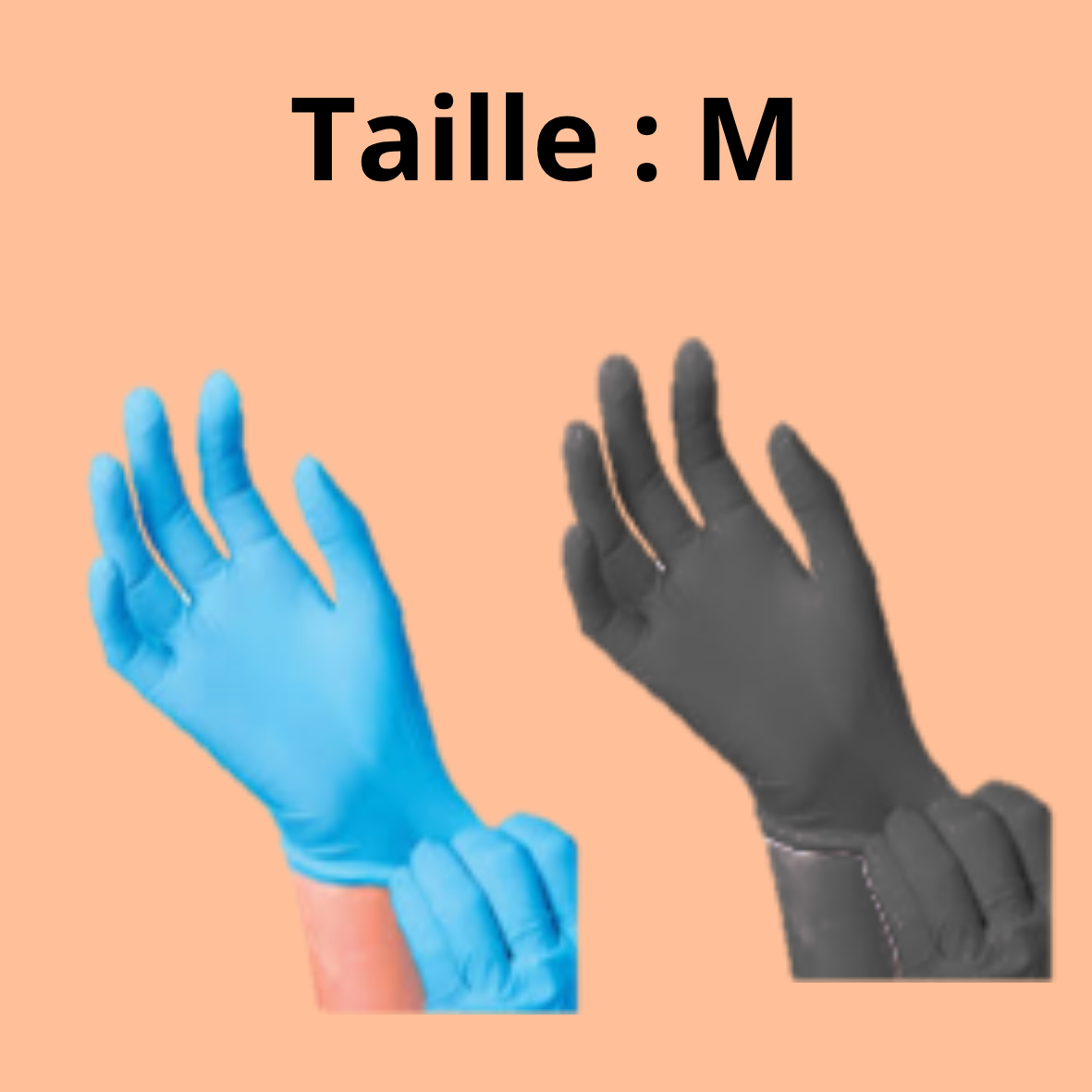 Gants Nitril 100 pcs Taille : M