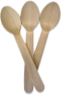 Cuillères à café bois 11 cm 16x25pcs
