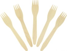 Fourchettes en bois 16 cm 100 pcs