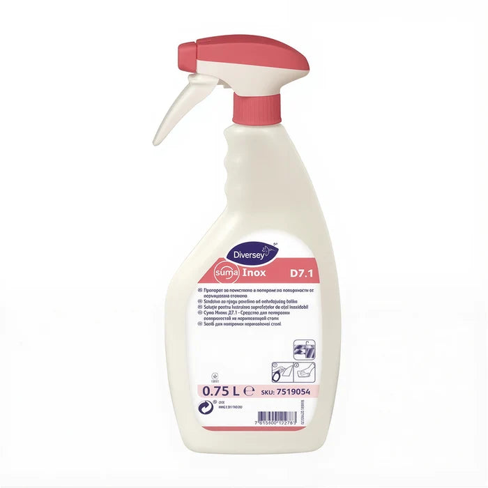 Diversey Suma Inox D7.1 : Spray nettoyant et entretien inox 750ml